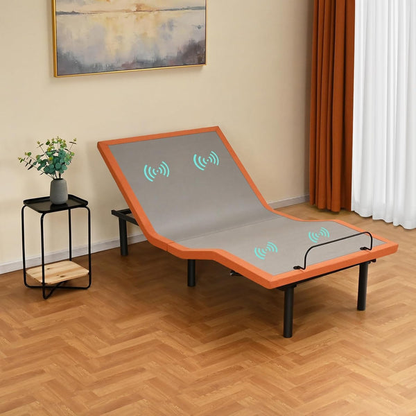Adjustable Bed Frame - Electric Bed Base with Massage, 3000 Series | Wireless Remote, Ergonomic Foot&Head Incline, Zero Gravity, Dual USB Ports, under Bed Light, Twin XL