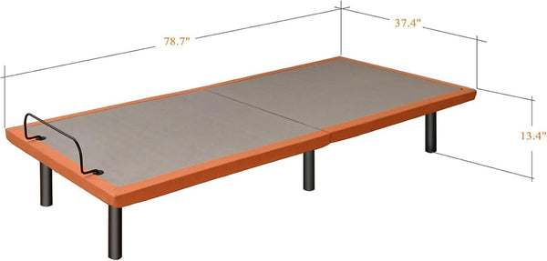 Adjustable Bed Frame - Electric Bed Base with Massage, 3000 Series | Wireless Remote, Ergonomic Foot&Head Incline, Zero Gravity, Dual USB Ports, under Bed Light, Twin XL