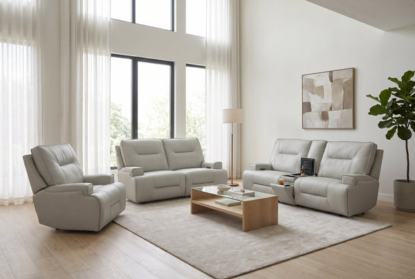 Atlas Fog 3-Piece Power Reclining Living Room Set